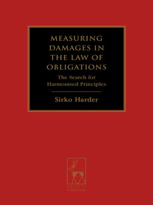 cover image of Measuring Damages in the Law of Obligations